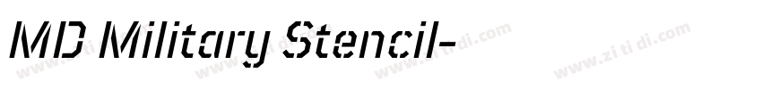 MD Military Stencil字体转换 MD Military Stencil字体转换